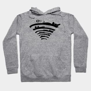 Wifi cat Hoodie